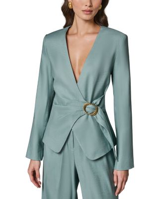 Buckled Wrap Blazer