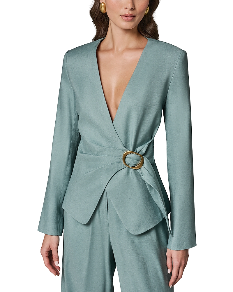 Donna Karan New York Buckled Wrap Blazer