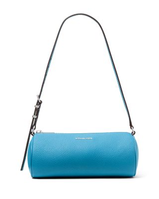 Izzy Small Floral Cutout Leather Barrel Pouchette