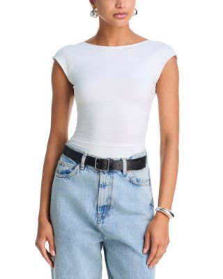 Good American Super Stretch Open Back Bodysuit
