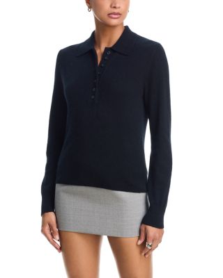 100% Cashmere Henley Polo Sweater - Exclusive