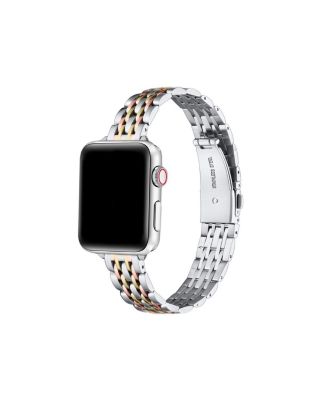 Posh Tech Rainey Skinny Stainless Steel Band For Apple Watch In Purple