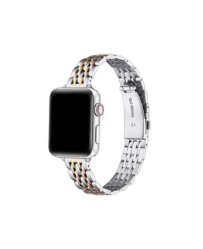 Posh Tech Rainey Skinny Stainless Steel Band For Apple Watch In Purple