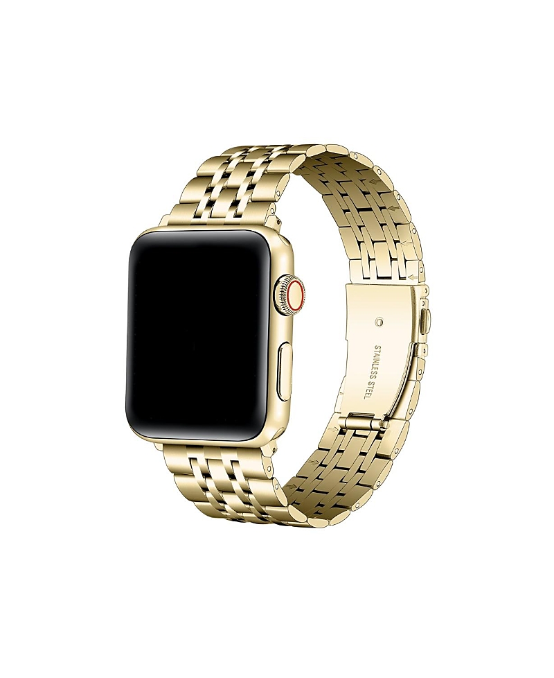 Posh Tech Rainey Stainless Steel Band For Apple Watch In Orange