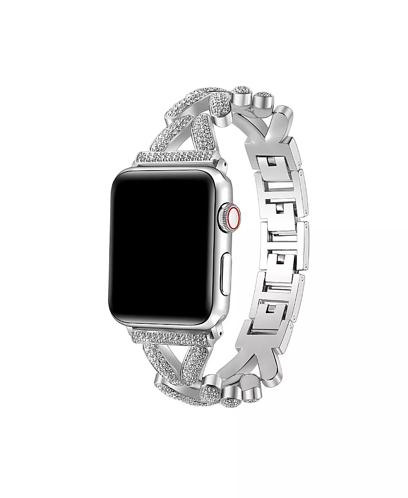 Posh Tech Valentina Metal Rhinestone Band for Apple Watch