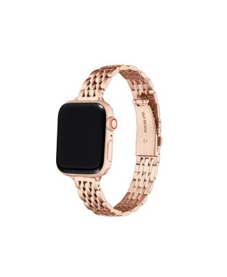 Posh Tech Rainey Skinny Stainless Steel Band For Apple Watch In Gold