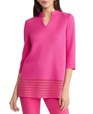 Burnout Hem Soft Knit Tunic