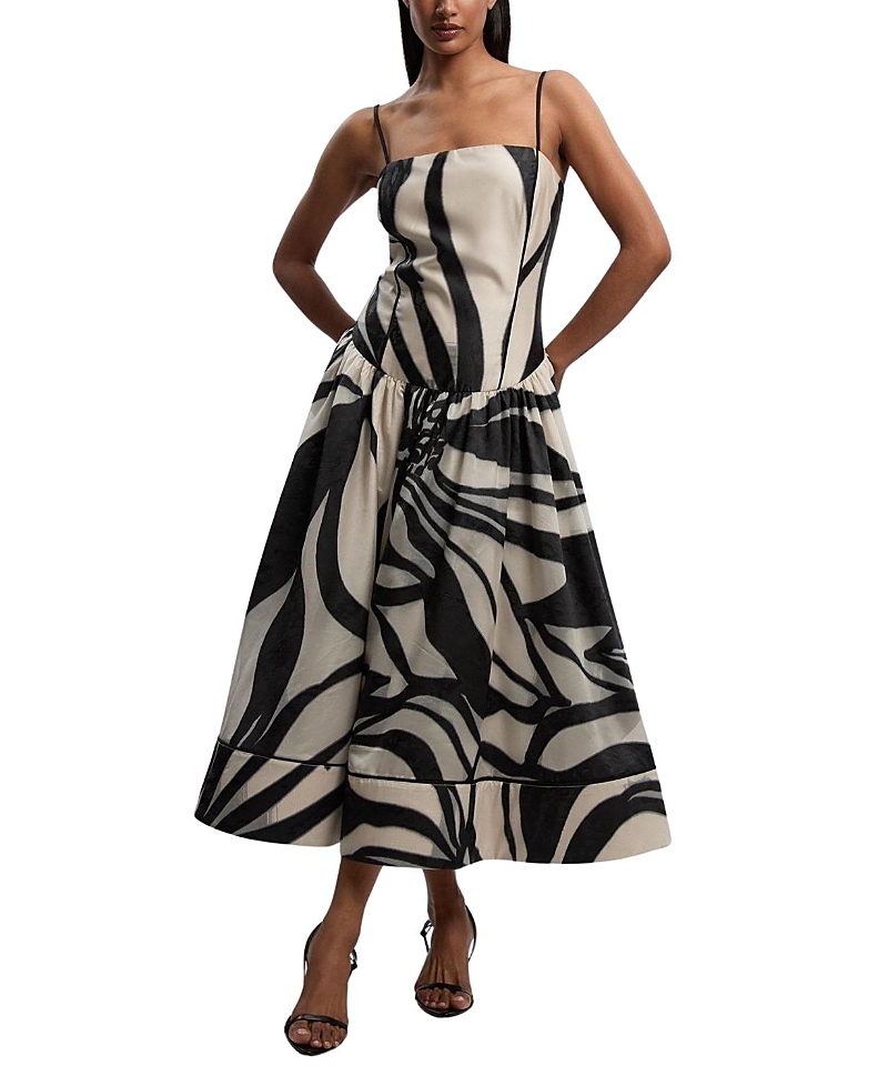Karen Millen Floral Jacquard Maxi Prom Dress