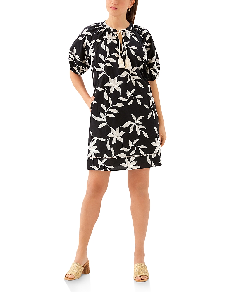 Karen Kane Puff Sleeve Tassel Dress