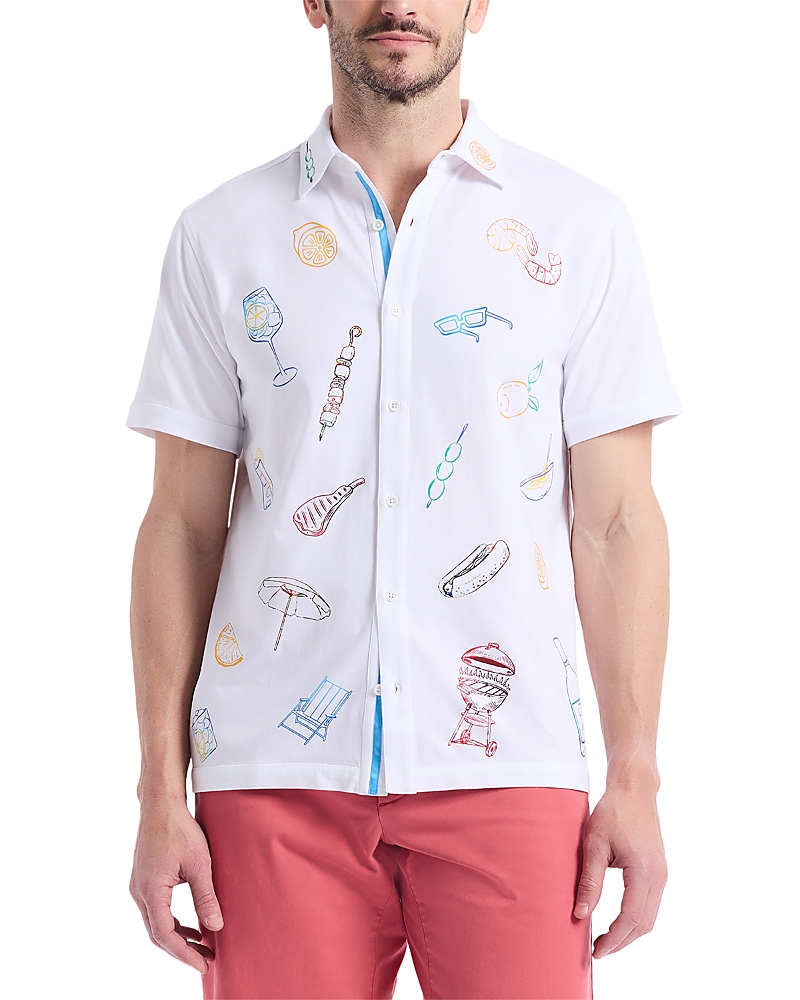 Robert Graham Out Of Office Short Sleeve Knit Shirt