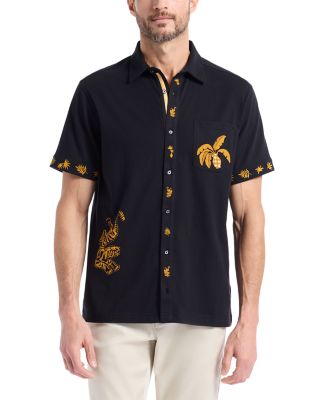 Golden Jungle Short Sleeve Knit Shirt