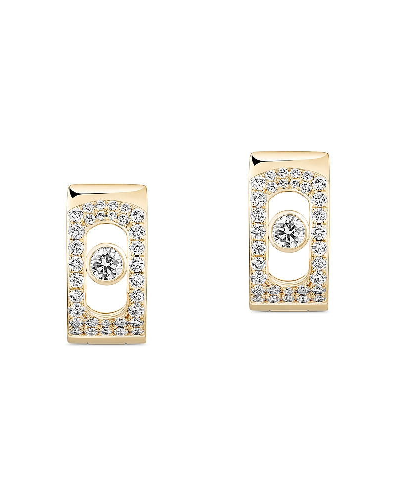 Messika 18K Gold Move Noa Diamond Pave Hoop Earrings, 0.30 tcw
