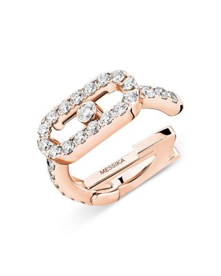 18K Gold Move Uno Diamond Pav&eacute; Clip Single Earring