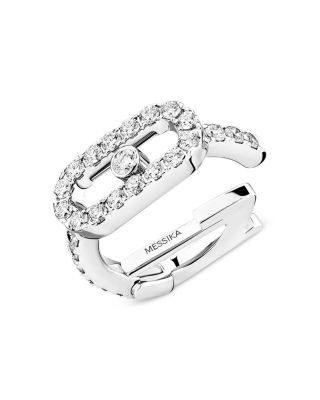 Messika 18K Gold Move Uno Diamond Pave Clip Single Earring
