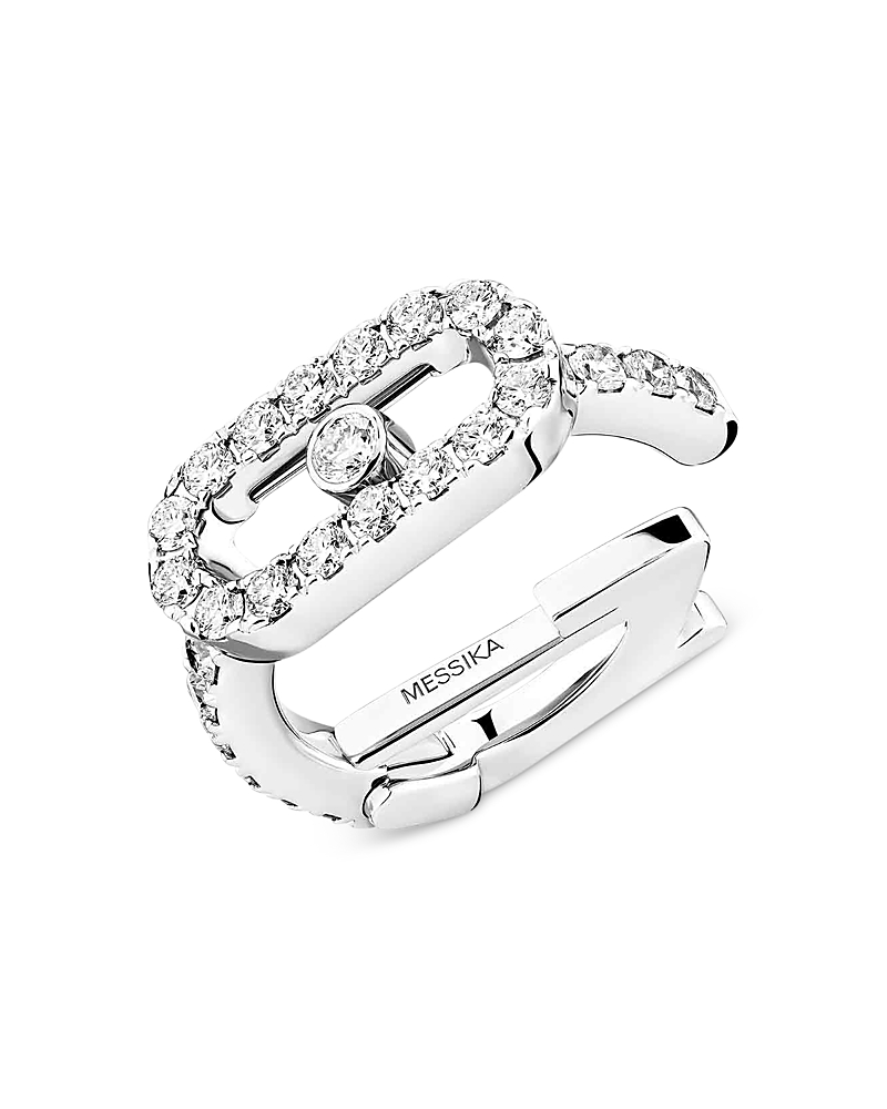 Messika 18K Gold Move Uno Diamond Pave Clip Single Earring