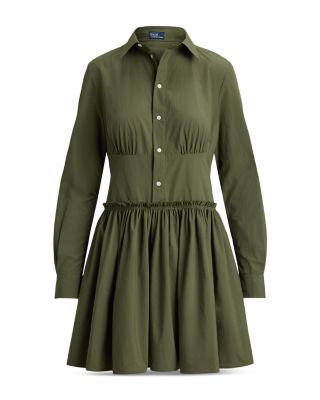 Canvas Mini Shirtdress