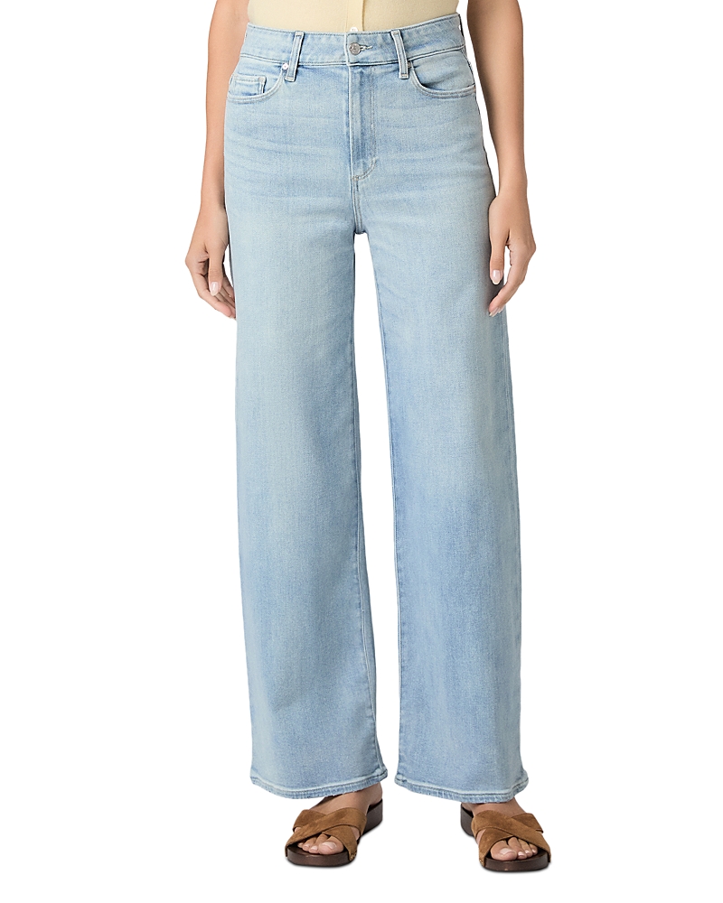 Paige Anessa High Rise Wide Jeans in Coliseum