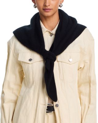 Brushed Cashmere Triangle Wrap - Exclusive