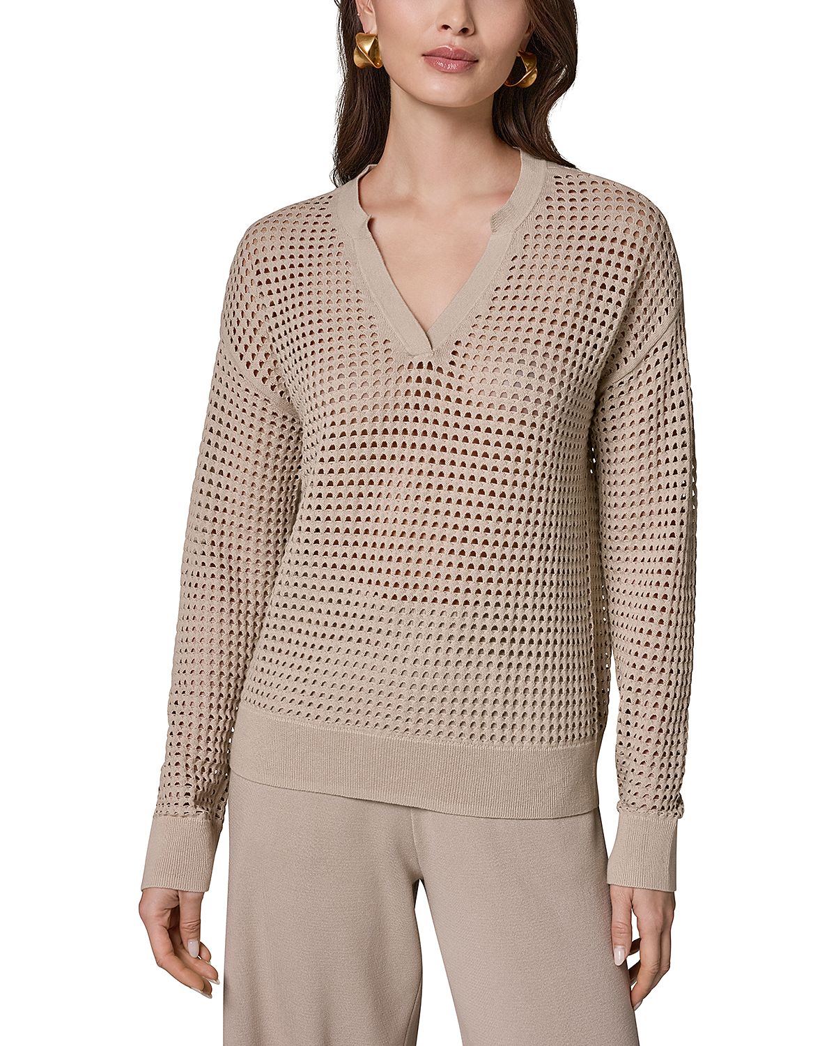 Donna Karan V Neck Sweater