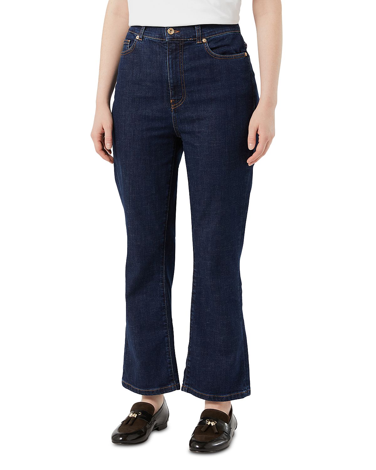 Marina Rinaldi Mrszona Flared Crop Jeans