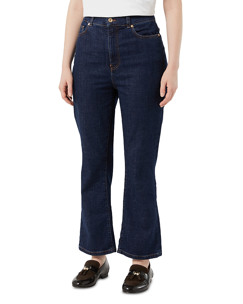 Marina Rinaldi Mrszona Flared Crop Jeans in Midnight Blue