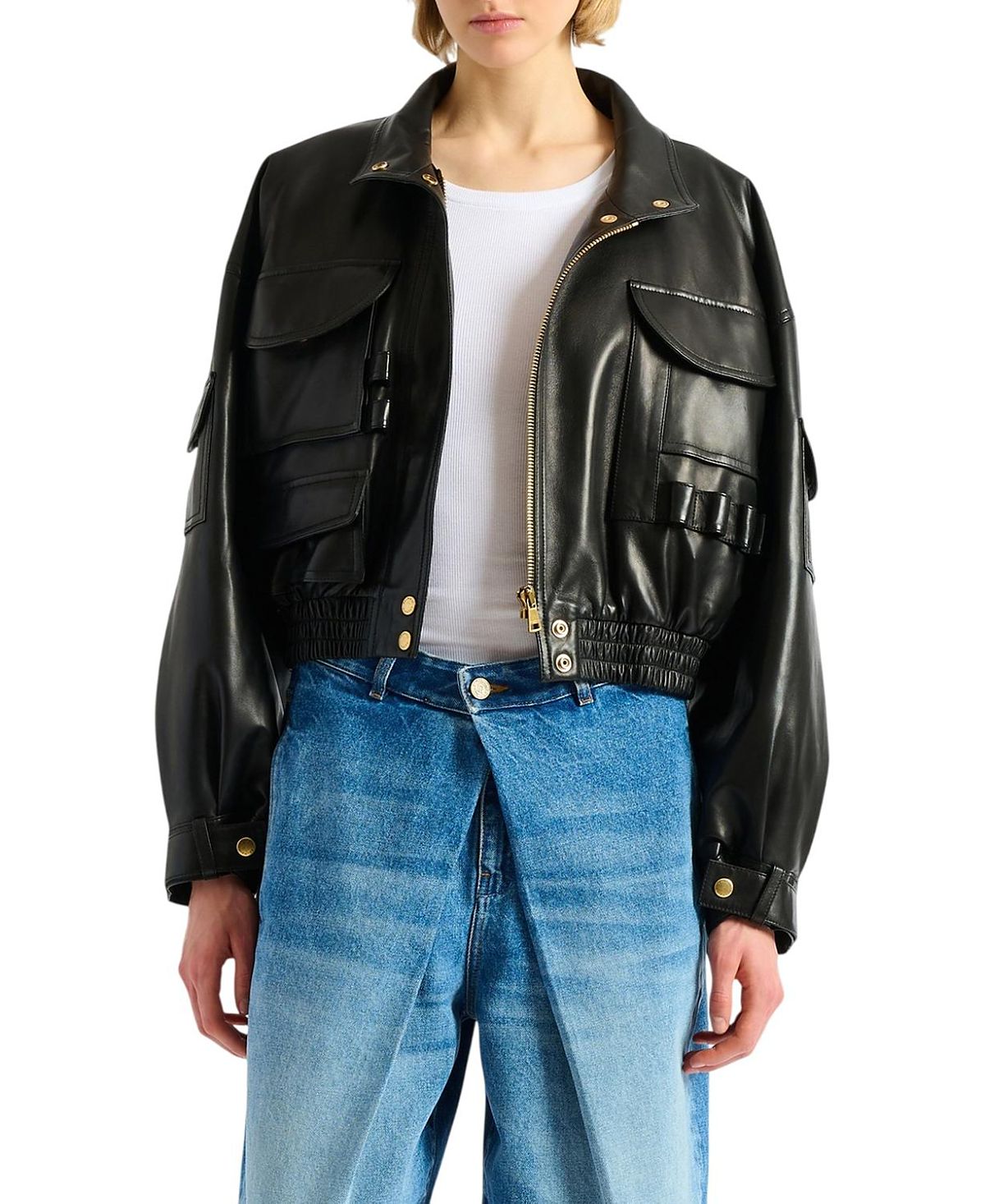 Balmain Lambskin Bomber Jacket