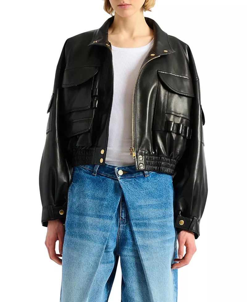 Balmain Lambskin Bomber Jacket