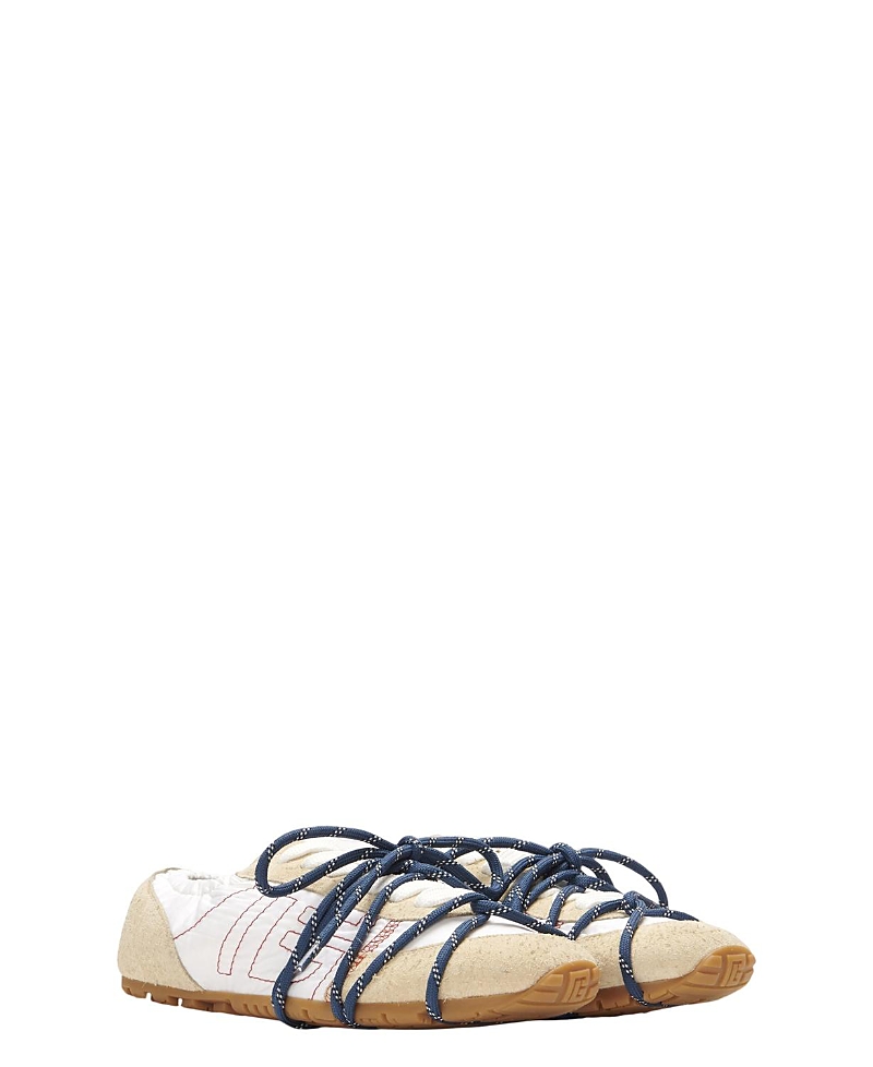 Balmain Women's Racer 45 Trainers in Nylon and Suede