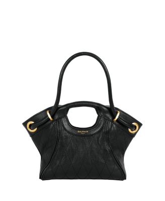 Small Tote in Smooth Topstitched Leather