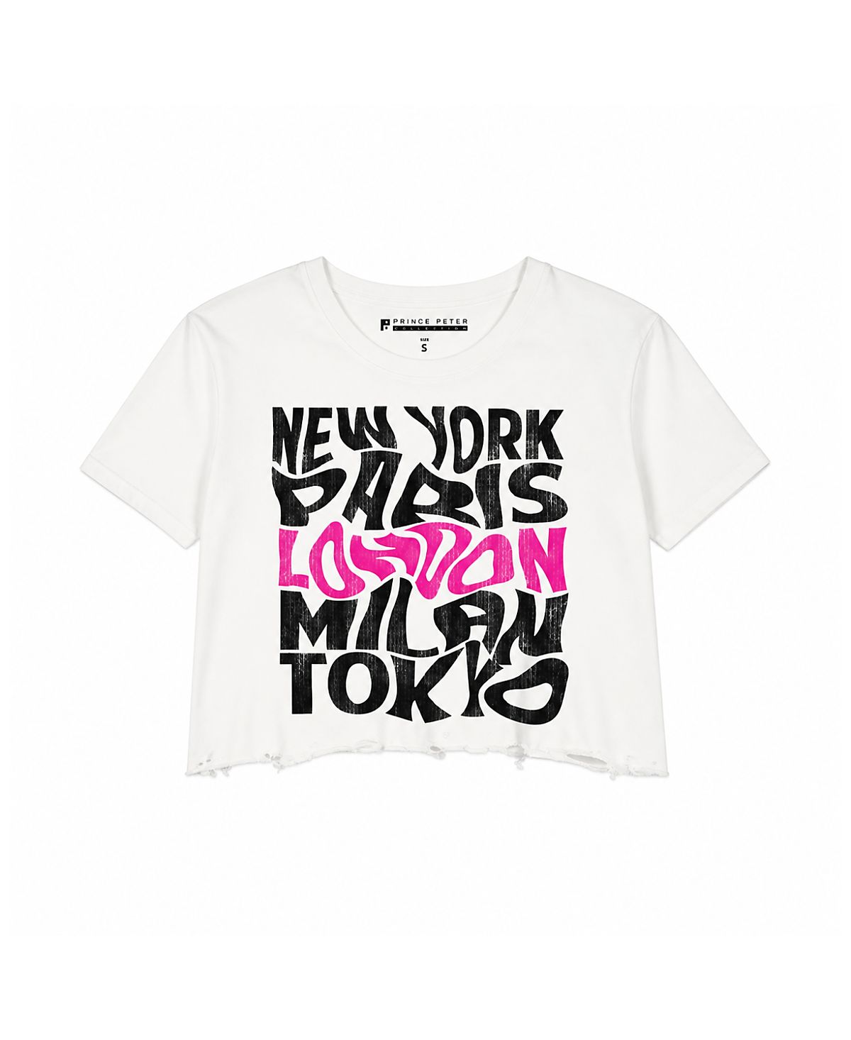 Prince Peter Collection Girls' Cities Crop Top - Big Kid