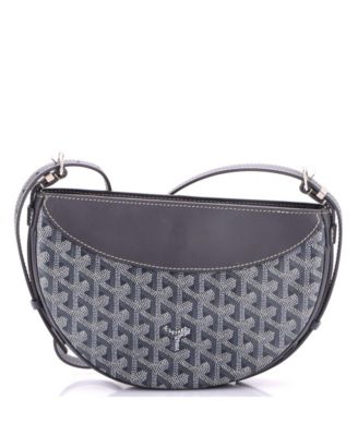   Hirondelle Shoulder Bag Coated Canvas and Leather
