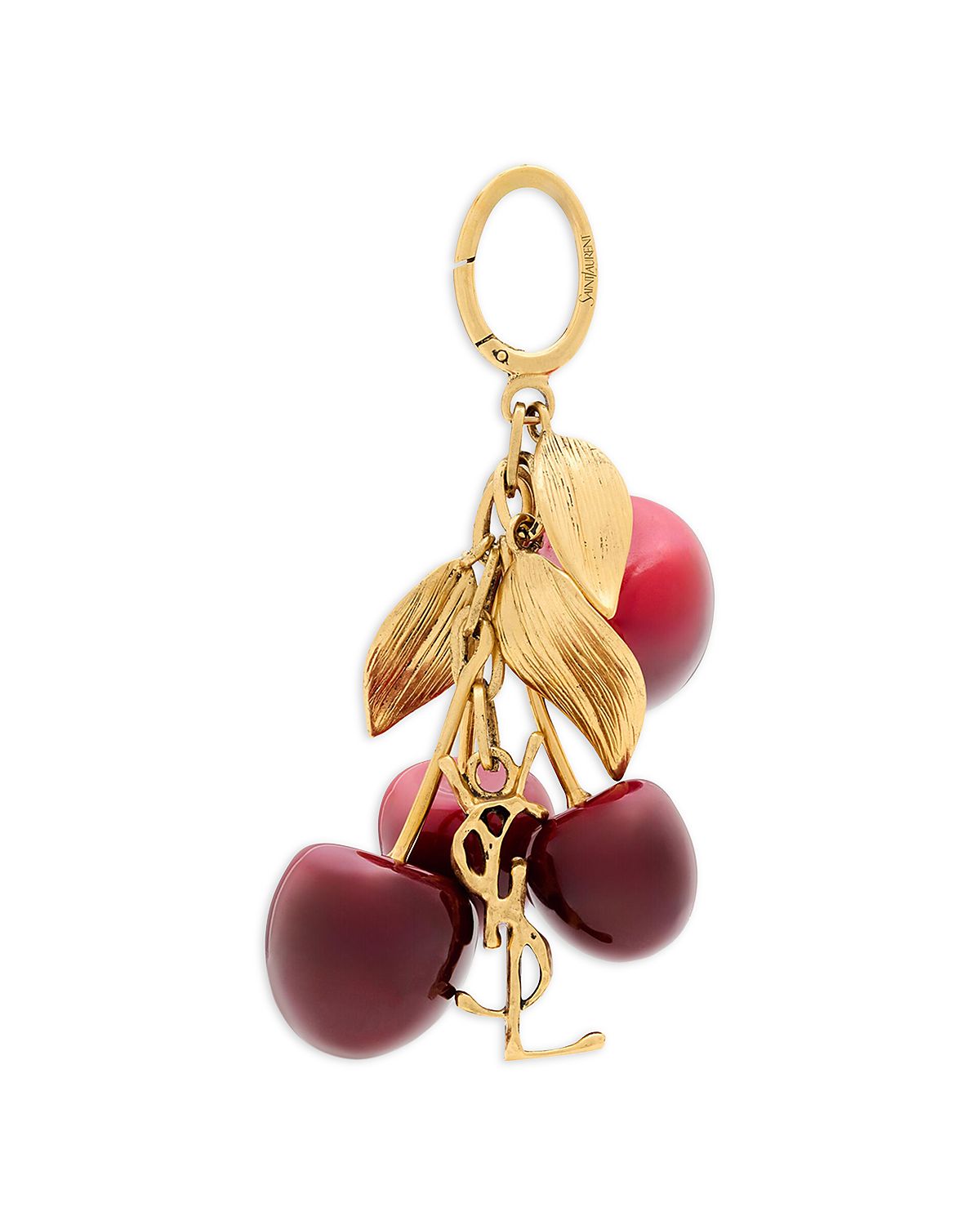Saint Laurent Cassandre Cherry Bag Charm