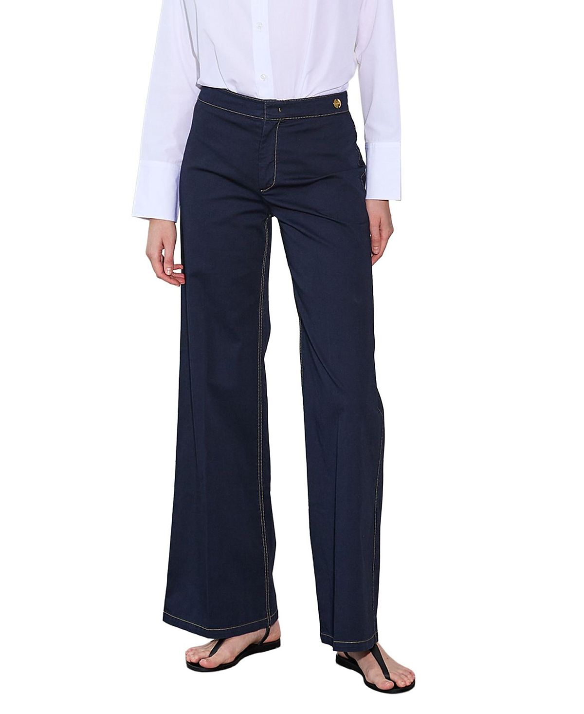 Callas Milano Jane Cotton Stretch Flare Trouser
