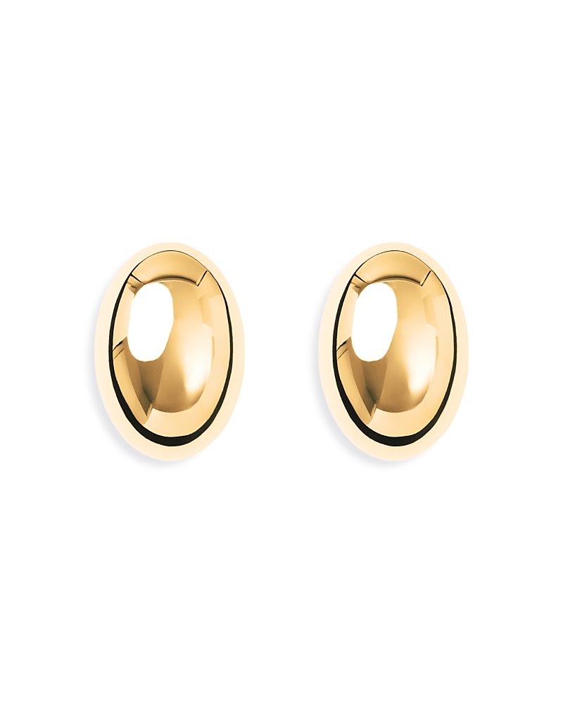 Lie Studio Camille Oval Stud Earrings