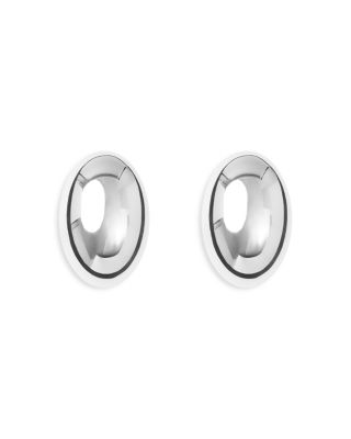 Lie Studio Camille Oval Stud Earrings
