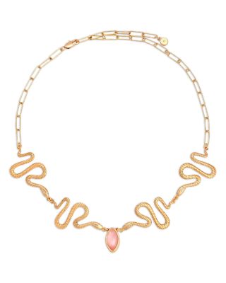 Serpentina Abalone Snake Choker Necklace, 12.25-16.25" 