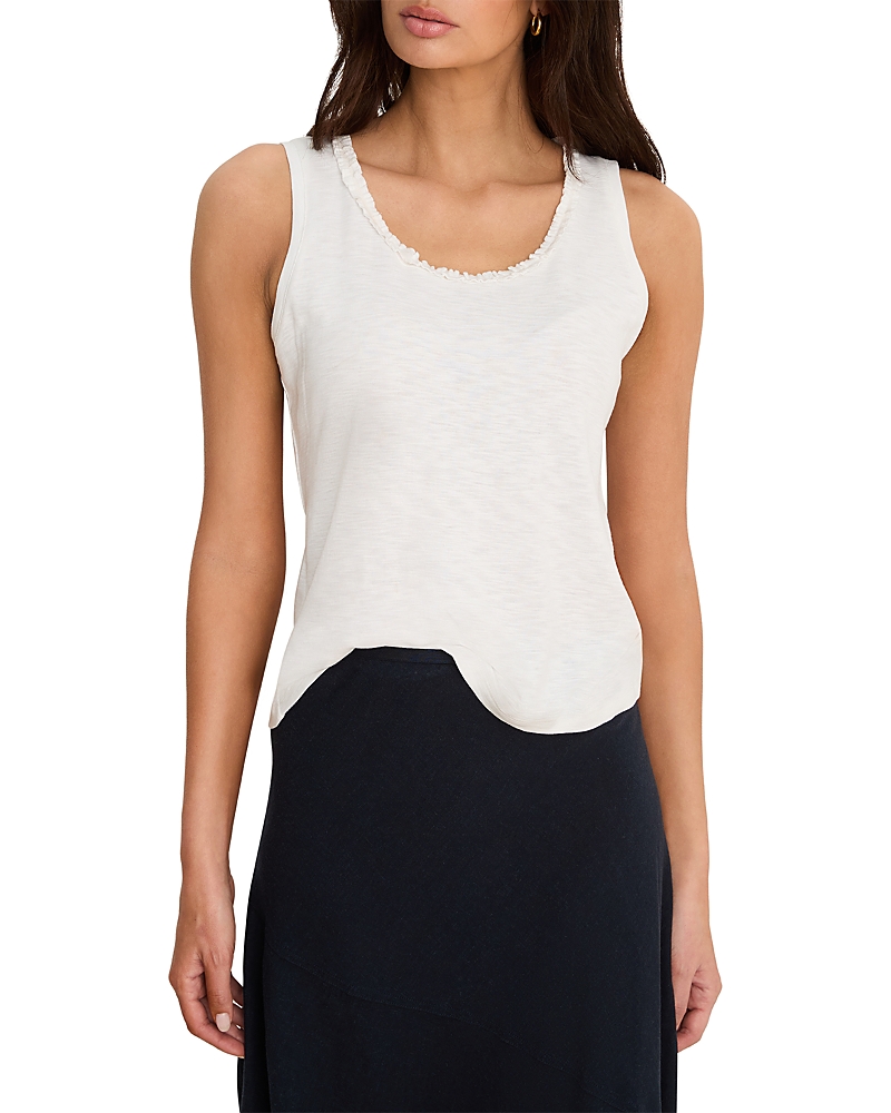Nzt By Nic+zoe Ruffle Neck Top