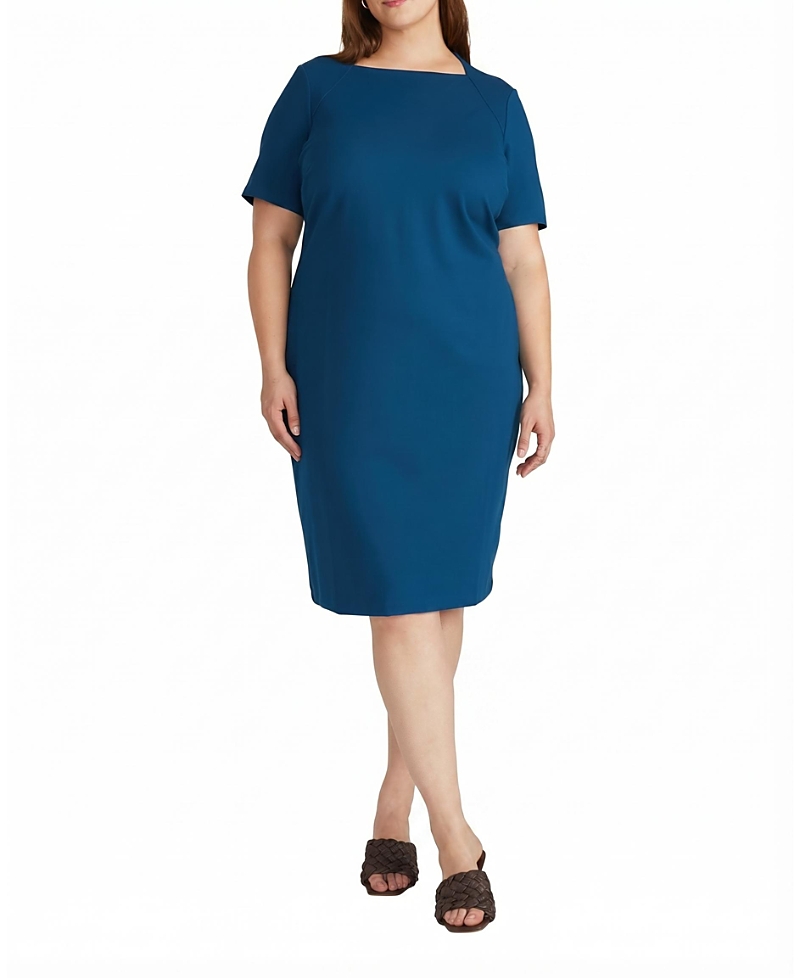 Universal Standard Women's Plus Size Envelope Neck Ponte Dress
