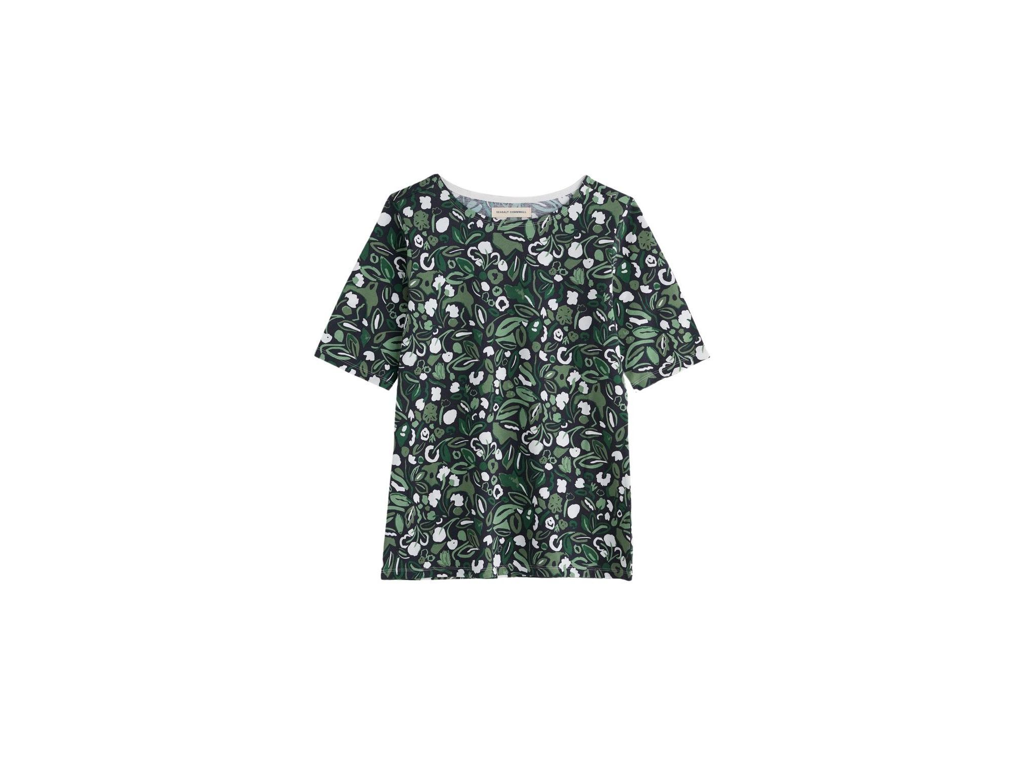 Poisson Printed Boat Neck T-shirt — Image 4