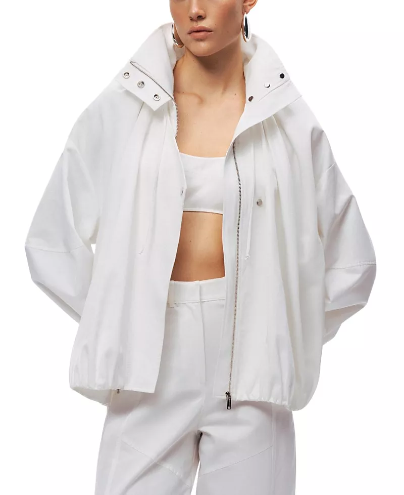 Nocturne Oversized Zip-Front Jacket
