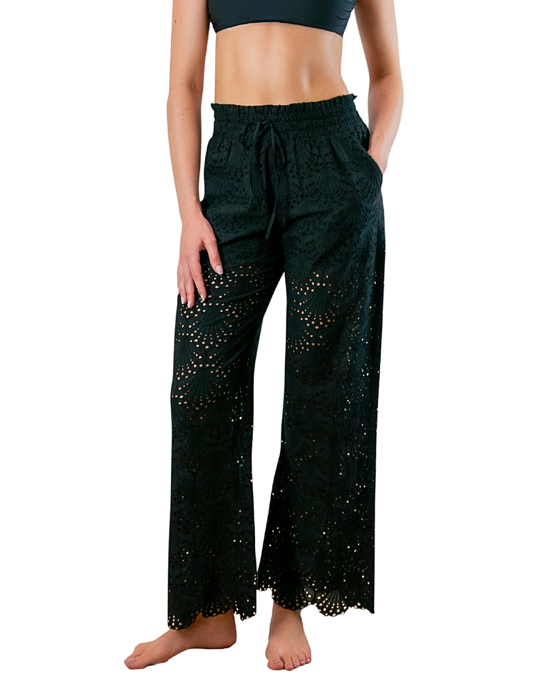 Hermoza Dana Pull On Shell Eyelet Coverup Pant