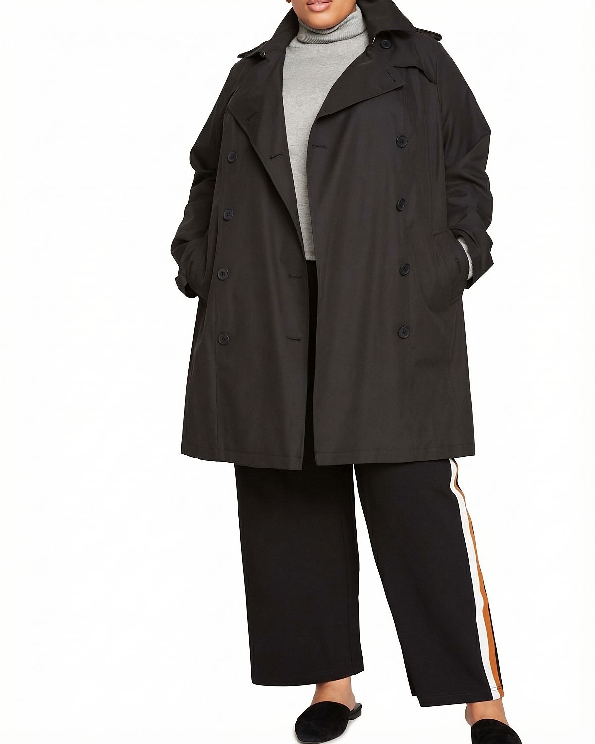 Universal Standard Women's Plus Derjon Trench Coat