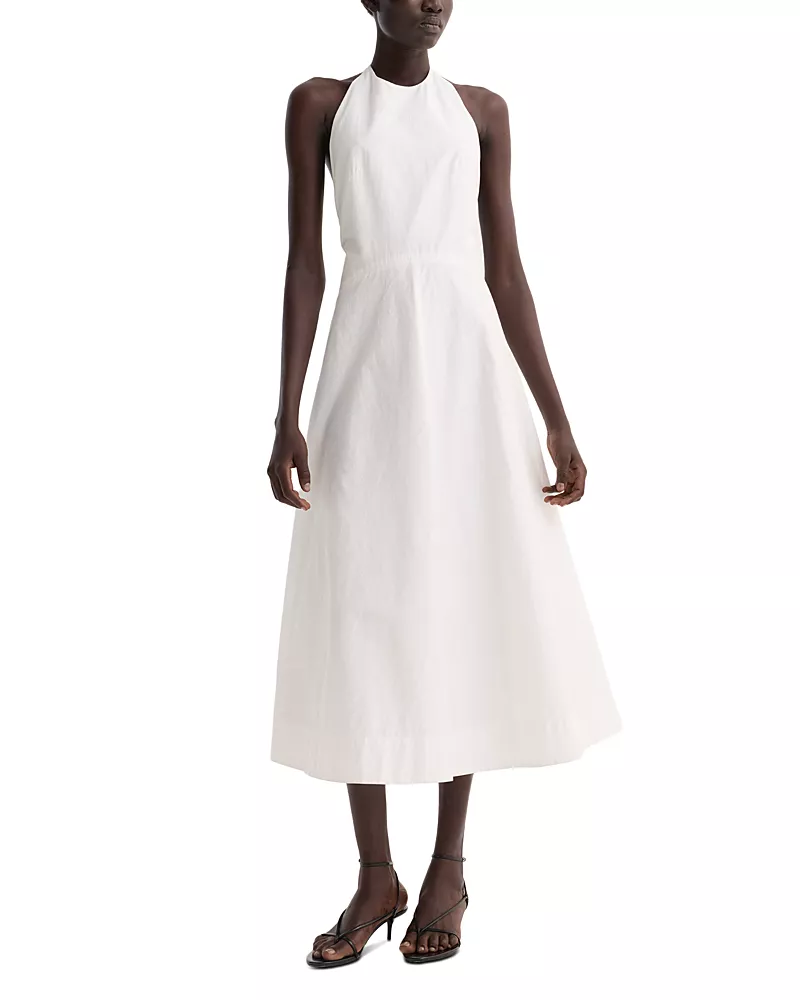 Rohe Halter Textured Cotton Dress