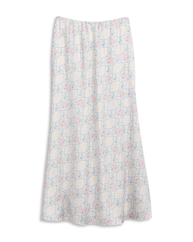 KatieJnyc Girls' Anastasia Floral Maxi Skirt - Big Kid