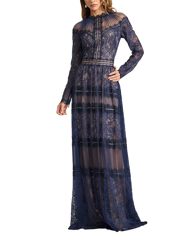 Tadashi Shoji Debore Orchid Lace Gown
