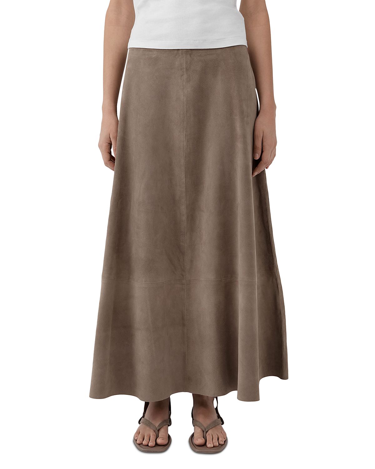 St. Agni Suede Circle Skirt