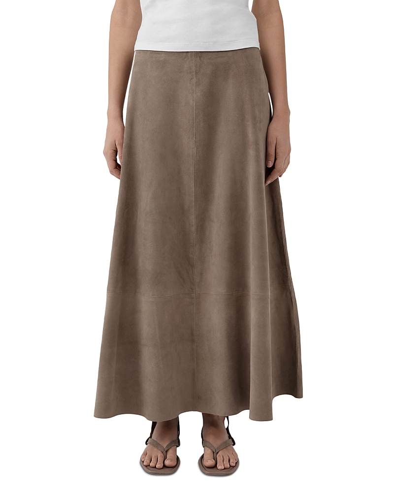 St. Agni Suede Circle Skirt