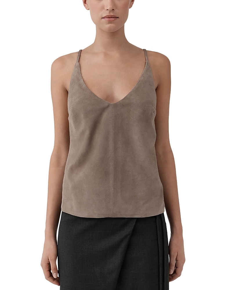 St. Agni Low Back Suede Top