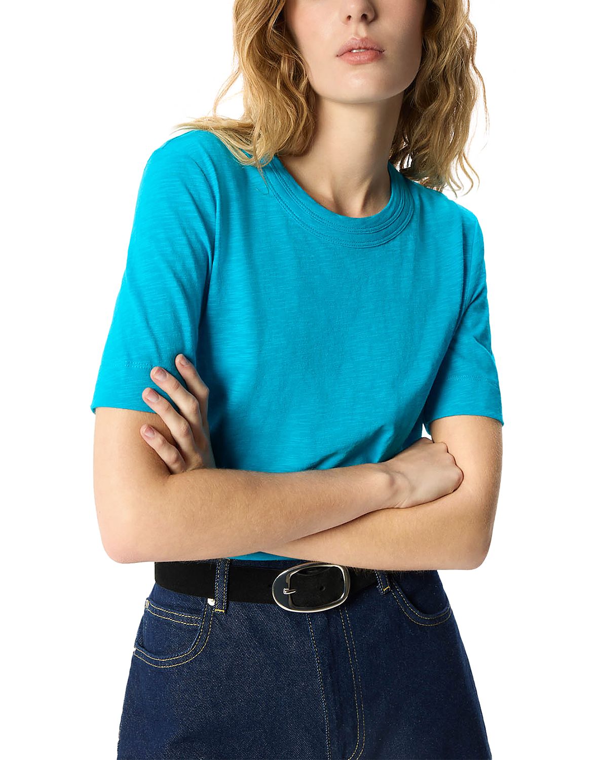 Whistles Rosa Double Trim Tee