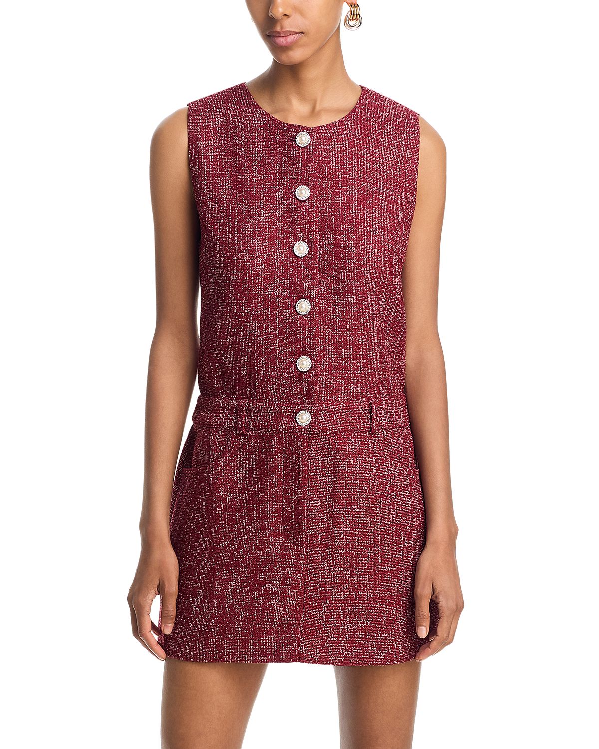 Aqua Tweed Mini Dress - Exclusive